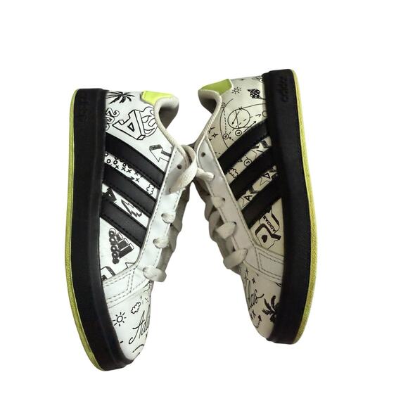 ADIDAS GRAND COURT 2.0 KIDS TENNIS SHOES WITH DRAWINGS IG4853 Size 11 - Picture 8 of 9